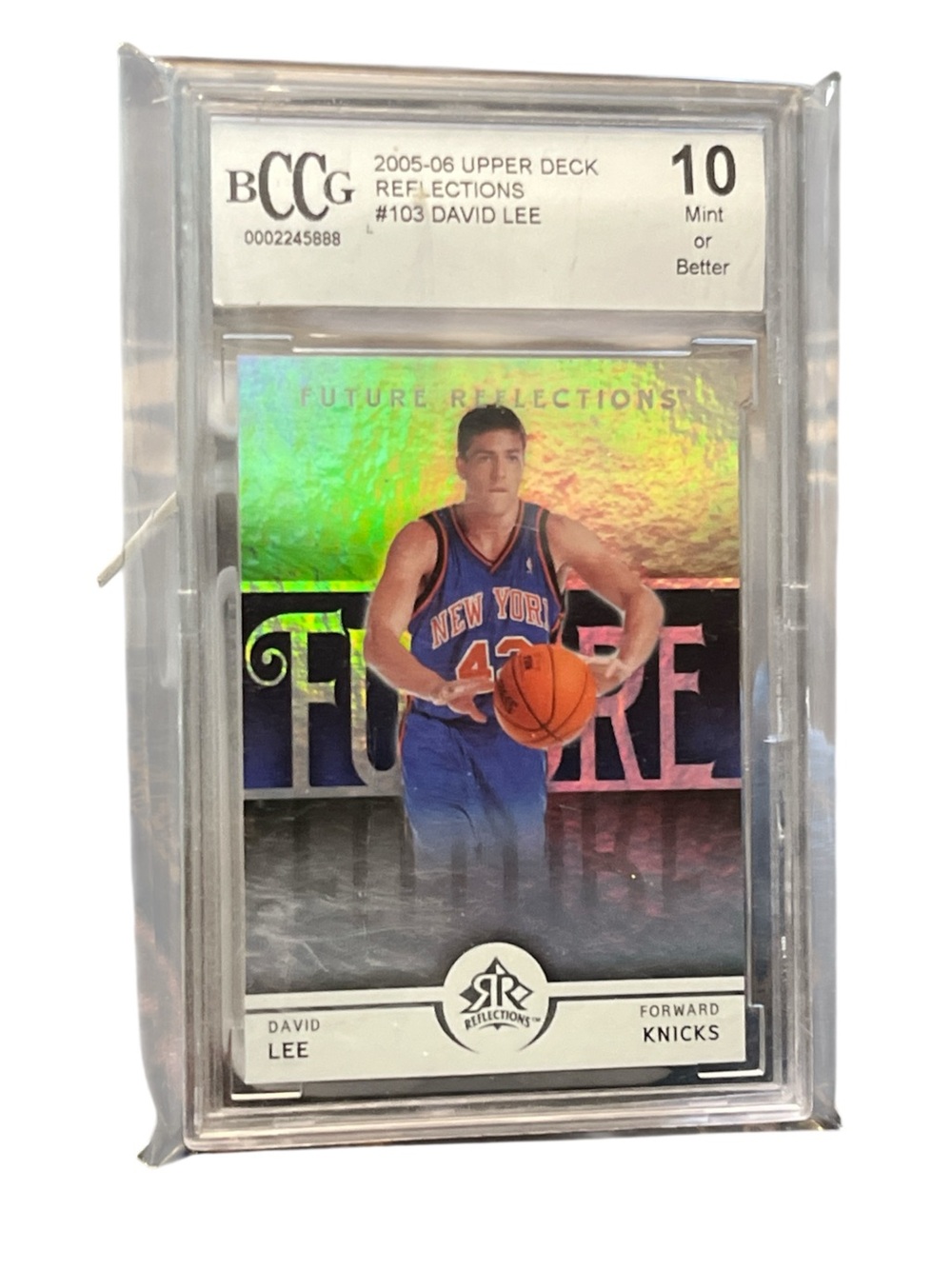 2005-06 Upper Deck Reflections David Lee Rookie Card PSA 10 (KNICKS) #991/1499